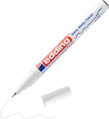 Produktbild von Edding 780 Lackmarker weiß 0,8mm Metallspitze
