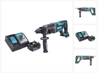 Zdjęcie produktu dla Akumulatorowa młotowiertarka Makita DHR 241 RF1 18 V 2,0 J SDS plus + 1x akumulator 3,0 Ah + ładowarka