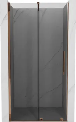 Produktbild von Mexen Velar Schiebeduschtür 100 cm, Grafit, Roségold - 871-100-000-41-60