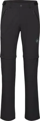 Schwarze Runbold IV Zip Off Pants von Mammut; Trekkinghose mit Reißverschlüssen.