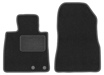 Immagine prodotto di Tappetini anteriori in moquette per Nissan Note II 2012- (hatchback) – 2 pezzi, grigio grafite, su misura – Wielganizator LUX