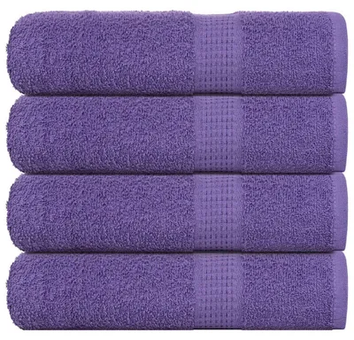 Immagine prodotto di vidaXL Asciugamani da bagno FROGN, 4 pezzi, viola, 100x150 cm, 360 g/m²