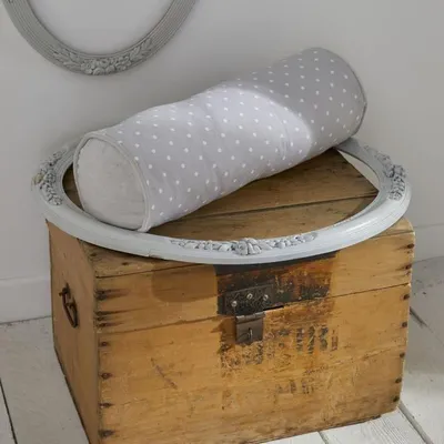 Image de Coussin Polochon Today Charme Imprimé Constance, 45 x 15 cm, 100% Coton, Finition Velours