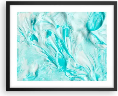 Produktbild von Gerahmtes Poster - Schwarzer Rahmen - Blume Abstraktion - 50x40 cm - Wand Bild - Wanddeko - Wandbilder - Kunstposter - Wandposter - Bilderrahmen - Bilder - Kunstdruck - Wandbild - P2BAA50x40-3827