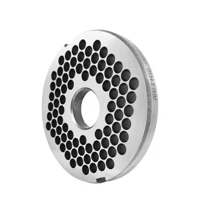 Produktbild von Fleischwolfscheibe, Lochscheibe aus Inox Stahl Größe D114 in 8,0 mm Bohrung von WOLFCUT