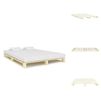 Obrázok produktu pre vidaXL Masívna posteľ z borovicových paliet 160×200 cm - Postele a rámy postelí