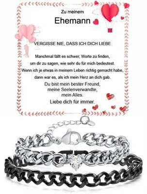 Image de Bracelet cubain réglable, noir et argent, en acier inoxydable 316L, ensemble cadeau