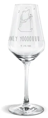Produktbild von Mr. & Mrs. Panda Weißwein Glas Bär Gitarre - Transparent - Geschenk, Kelch, Weinglas, Für, wein, Weißweinkelch, Teddy