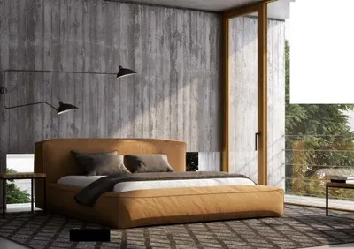 Immagine prodotto di Letto di design matrimoniale moderno hotel tessile letti camera da letto struttura letto