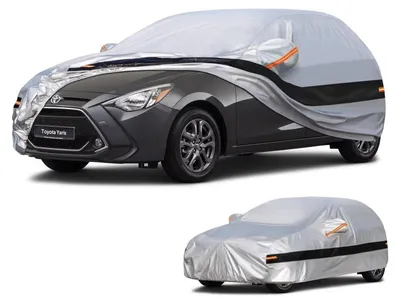 Obrázok produktu pre Autopoťah pre Toyota Yaris (2003-2025), 10 vrstiev, vodeodolný, strieborný