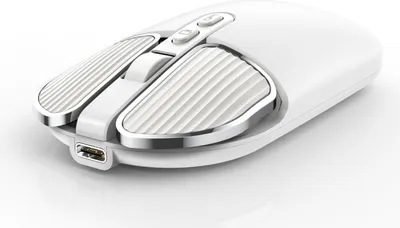 Image de Souris sans fil T600 2.4G, souris Bluetooth, Bluetooth 5.1, 2400DPI, blanc