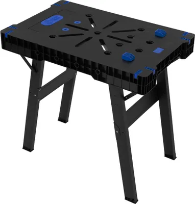 Produktbild von ECD Germany Werkbank klappbar, 86x55x80 cm, Werktisch erweiterbar, bis 150 kg belastbar, mit Metallbeinen und Tragegriff