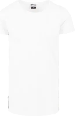 Produktbild von Urban Classics - ZIPPED SHAPED Long Tee weiß - M