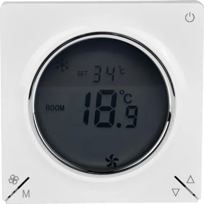 Obrázok produktu pre LCD Klimatizácia Fan Coil Centrálny termostat Chladenie Vykurovanie Regulátor teploty v miestnosti