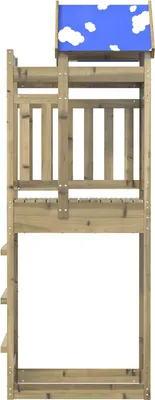Obrázek produktu pro vidaXL Hrací věž hnědá 85 x 52,5 x 239 cm Masivní impregnované dřevo