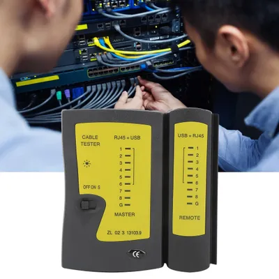 Image de Testeur de câble, testeur de câble réseau, outil de test RJ45+USB, testeur de câble téléphonique, détecteur de testeur de câble