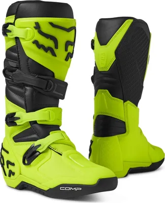 Zdjęcie produktu dla Buty motocrossowe FOX Comp, czarny/niebiesko-żółty, 12