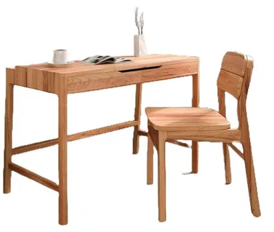 Produktbild von Schminktisch Swig aus Kernbuche massiv geölt 110x57 cm mit 2 Schubladen