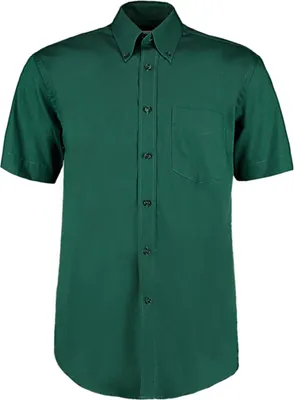 Produktbild von Kustom Kit Oxford Herren Kurzarm Hemd, Größe:15Â1/2 39/40cm, Farbe:Bottle Green