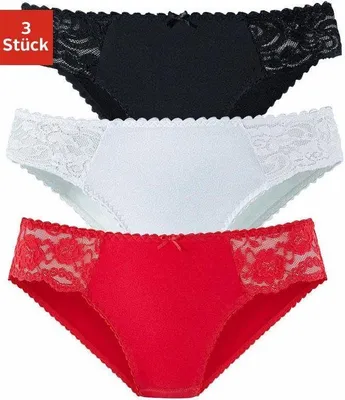 Produktbild von PETITE FLEUR Jazz-Pants Slips rot, schwarz, weiß Größe 36/38
