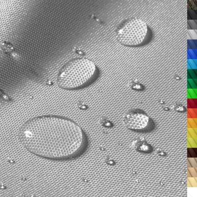 Produktbild von 1buy3 – wasserdichter Outdoorstoff “Premium” mit 8.450mm Wassersäule für Zelte, Abdeckplanen, Bezüge, Outdoorbekleidung & Co – Meterware mit 160cm Breite – reißfest & pflegeleicht (Farbe 17 / Grau)