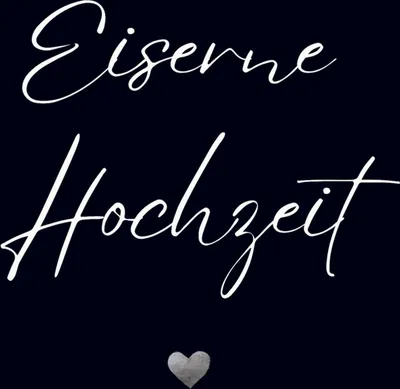 Produktbild von Gästebuch "Eiserne Hochzeit"- Premium Gästebuch Blanko