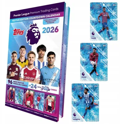 Image de Topps Premier League 2026 Advent Calendar – Haaland And Saka Football Cards