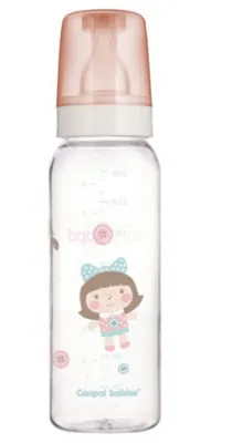 Produktbild von Canpol Babies Butelka szklana 240 ml dla lalek - różowa