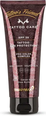 Produktbild von Tannymaxx Tattoo's SPF35 Suncreme für Tätowierung