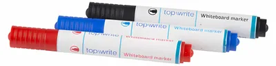 Produktbild von 3x WHITEBOARD-MARKER Blau Rot Schwarz abwischbar Whiteboardmarker Boardmarker Tafelschreiber Tafel Board Stift 62