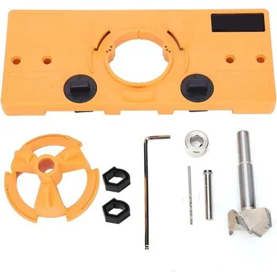 Image de Forets pour charnières de 35 mm avec guide et fraise, outils manuels pour des perçages précis