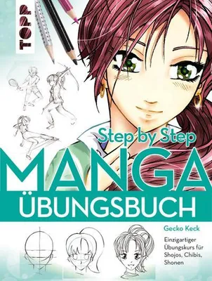 Produktbild von TOPP Verlag Manga Step By Step Übungsbuch, Kunst & Design, Deutsch, Hardcover, 64 Seiten