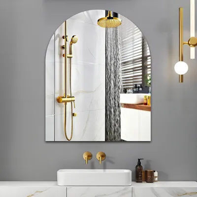 Image de Miroir de salle de bain sans cadre, dimensions 50 x 40 cm