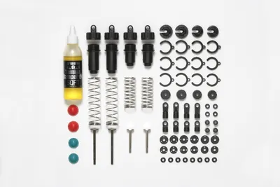 Produktbild von Tamiya DT-03 CVA Öldämpfer-Set Kurz/Mini (2+2)