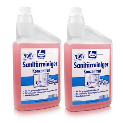Produktbild von 2x Dr. Becher Sanitärreiniger Konzentrat - 1 Liter - B00KA7GTK8 | Flasche (1000 ml)