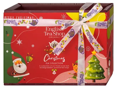 KOLEKCJA HERBATEK ŚWIĄTECZNYCH BIO PIRAMIDKI (CHRISTMAS – 6 SMAKÓW) (12 x 2 g) 24 g - ENGLISH TEA SHOP ORGANIC