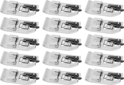 Produktbild von 15 Stcs Overlock -Pressevertreter Fuß universeller Edelstahl -Stahl -Schnappmaschine für Heimmaschinen