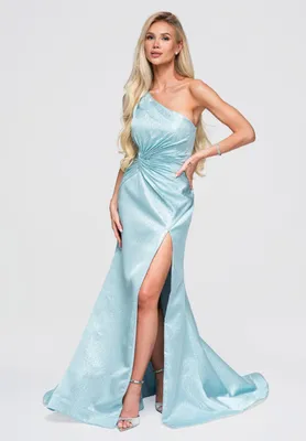 Produktbild von LARICA Kleid Maxi asymmetrisch elegant LA-OM-DLR394 blue M