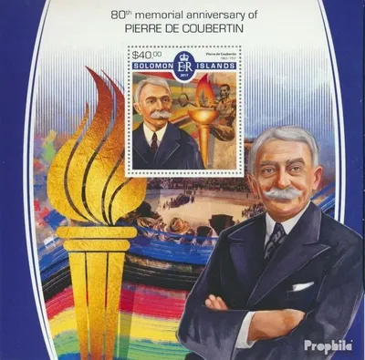 Produktbild von Briefmarken Salomoninseln 2017 Mi Block 714 (kompl. Ausg.) postfrisch Pierre de Coubertin