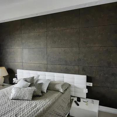 Produktbild von Decosa Wandpaneel Betonoptik 50 x 50 cm anthrazit
