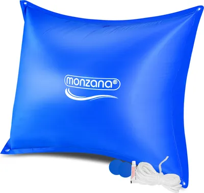 Produktbild von MONZANA® Poolkissen Winter XXL 240x200cm Chlorbeständig Seil PVC Verstärktes Material bis -20°C Doppelnaht Sicherheitsventil 4 Ösen Luftkissen Pool Abdeckung