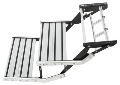 Imagen del producto de Entrada, capacidad de carga de 200 kg, diseño plegable, color plateado y