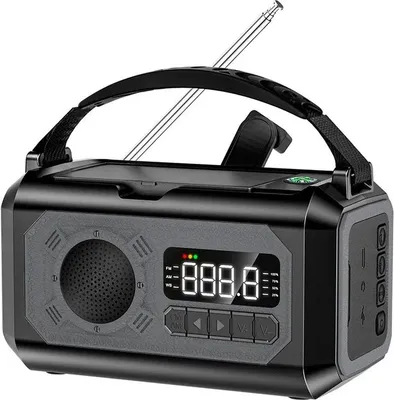 Immagine prodotto di Noodradio - SOS Noodradio - Radio - Pannello solare - Illuminazione a LED - Energia solare - Radio di emergenza