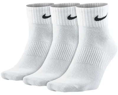 Produktbild von Nike Lightweight Quarter, Klassische Socken, Schwarz, Weiß, Erwachsener, Uni, L, 42 - 46