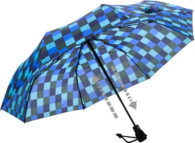 Produktbild von Euroschirm Light Trek Automatic Regenschirm marine/oliv/königsblau/eisblau