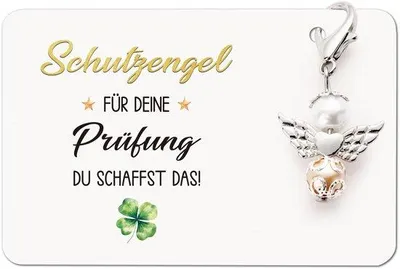 Produktbild von Glücksbringer Schlüsselanhänger Engel Abitur 2025 Geschenk