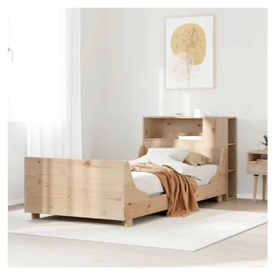 Produktbild von Bettgestell ohne Matratze 90x200 cm aus massivem Kiefernholz