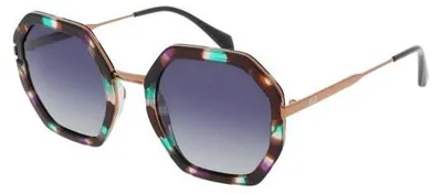 Produktbild von Damen Sonnenbrille HPS68102 (3) im Hexagonal-Vollrand-Design, Glasbreite 53 mm