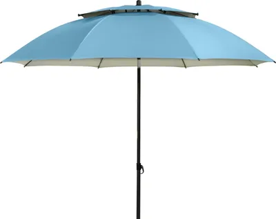 Produktbild von Doppler Windprofi 200 rund ø 200 cm Sonnenschirm Mittelmast 3 Farben Windfang 411607 821 Blau