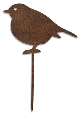 Metall-Dekovögel 14x9 cm, Gartendeko, Tiere zum Einstecken
